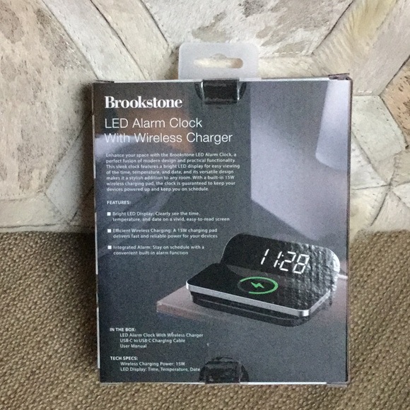 Brookestone led clock charger Christmas gift holiday festival home travel lodge - Picture 2 of 6